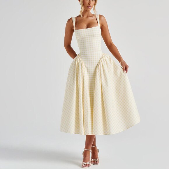 Dresses & Skirts - Yellow Voluminous Skirt Sundress